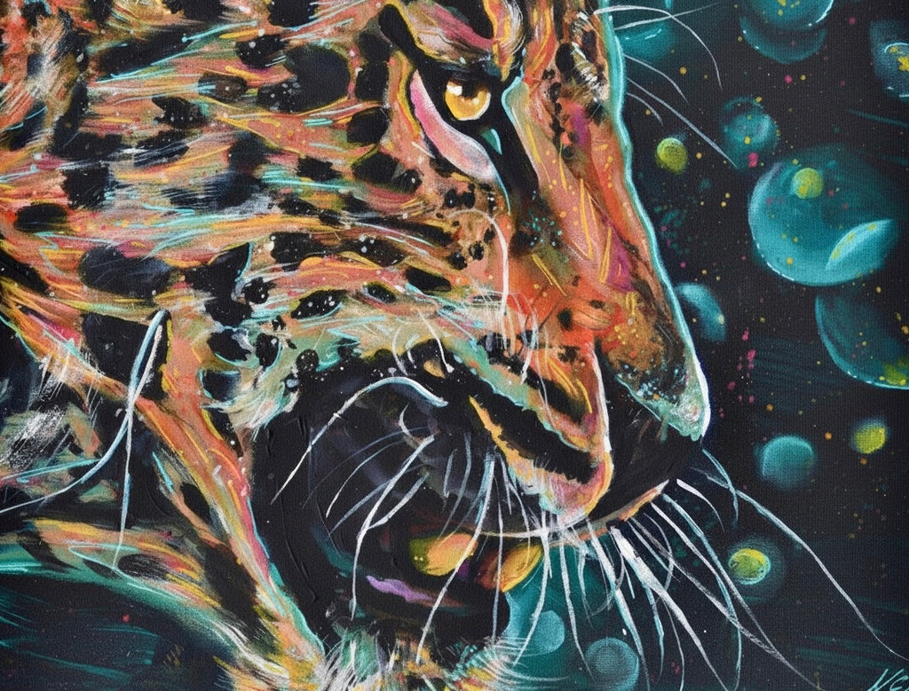 Jeremiah 13:23 leopard change spots verse print close-up - Faith-based wall art detail shot